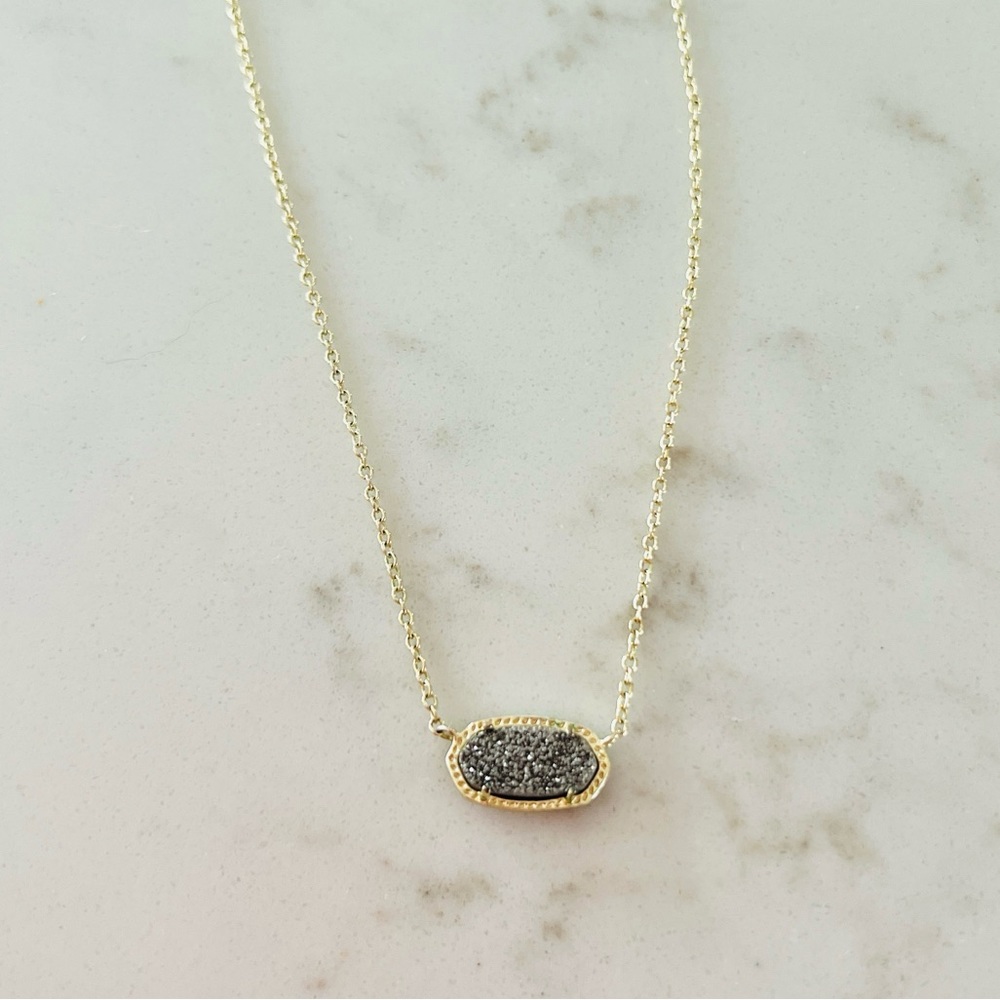 Kendra Scott Elisa Drusy Necklace - Gold & Platinum